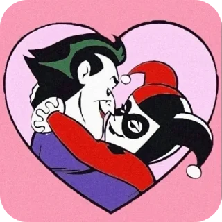 ❤ emoji Joker&Harley Telegram sticker 19 of 51