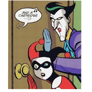 🤨 emoji Joker&Harley Telegram sticker 24 of 51