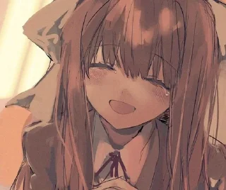 Sticker from Monika Doki Doki literature club!