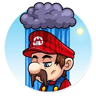 😞 emoji Маріо|@Stickery_UA|@Vergisticks Telegram sticker 19 of 35