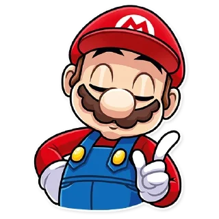 😌 emoji Маріо|@Stickery_UA|@Vergisticks Telegram sticker 12 of 35
