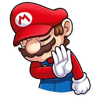 🙅‍♂️ emoji Маріо|@Stickery_UA|@Vergisticks Telegram sticker 11 of 35