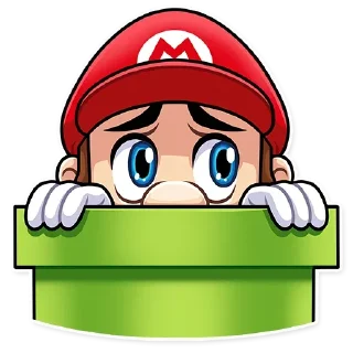 😰 emoji Маріо|@Stickery_UA|@Vergisticks Telegram sticker 9 of 35