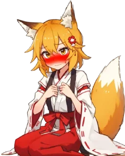 🦊 emoji senko san ai ¦ pt 1 Telegram sticker 12 of 28