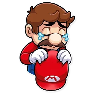 😢 emoji Маріо|@Stickery_UA|@Vergisticks Telegram sticker 21 of 35