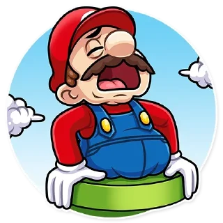 😫 emoji Маріо|@Stickery_UA|@Vergisticks Telegram sticker 14 of 35