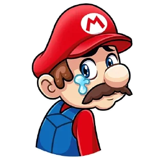 😟 emoji Маріо|@Stickery_UA|@Vergisticks Telegram sticker 23 of 35