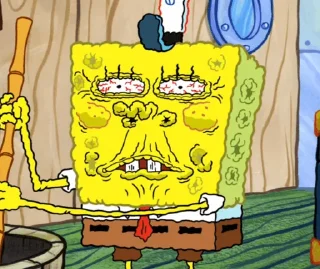 Sticker from spongebob