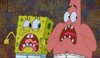 Sticker from spongebob
