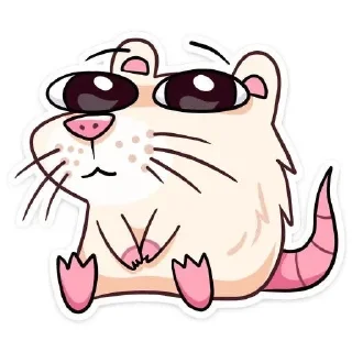 🌟 emoji Cute 🐀 rat @mefedosa Telegram sticker 7 of 65