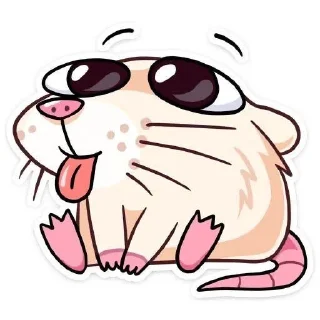 🌟 emoji Cute 🐀 rat @mefedosa Telegram sticker 20 of 65