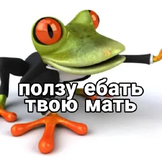 Sticker from Крутая лягушка