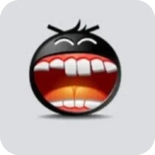 👄 emoji Черны Telegram sticker 7 of 40