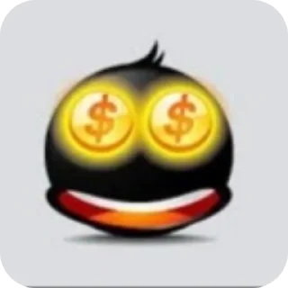 🙂 emoji Черны Telegram sticker 11 of 40