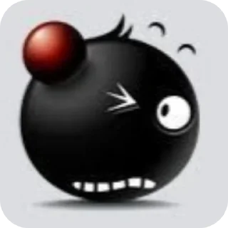 🍉 emoji Черны Telegram sticker 19 of 40