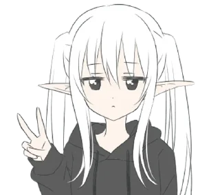 ❤️ emoji эльф @softsticks Telegram sticker 7 of 32