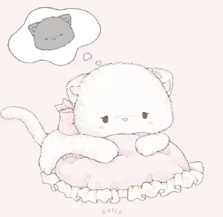 🌺 emoji Cute cats /⁠ᐠ⁠｡⁠ꞈ⁠｡⁠ᐟ⁠\ Telegram sticker 5 of 6