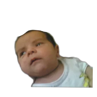 Sticker from baby has