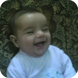 Sticker from baby has