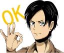 Sticker from Attack on Titan :: @line_stickers