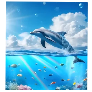 🌌 emoji Дельфинчики 🐬 @DelfinSticker Telegram sticker 5 of 43