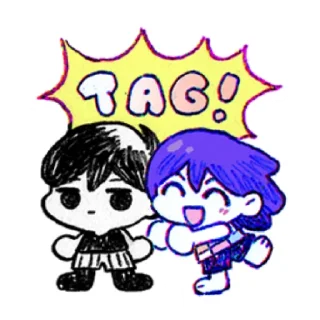 👯‍♂️ emoji Omori Telegram sticker 11 of 47