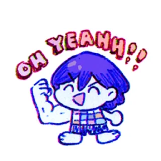💪 emoji Omori Telegram sticker 24 of 47