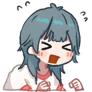 😡 emoji Медуза-тян 2 @Nyasticks Telegram sticker 6 of 41