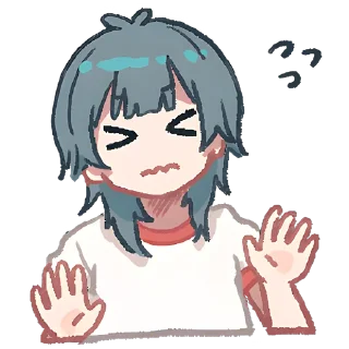 🙅‍♂ emoji Медуза-тян 2 @Nyasticks Telegram sticker 15 of 41