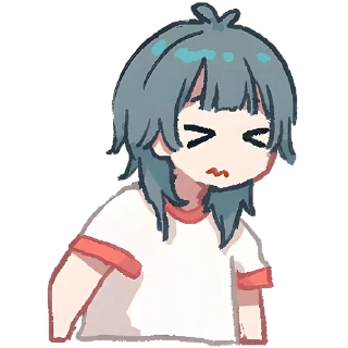 😖 emoji Медуза-тян 2 @Nyasticks Telegram sticker 22 of 41