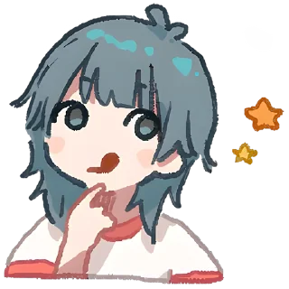 🧐 emoji Медуза-тян 2 @Nyasticks Telegram sticker 8 of 41