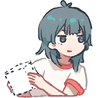 😏 emoji Медуза-тян 2 @Nyasticks Telegram sticker 20 of 41