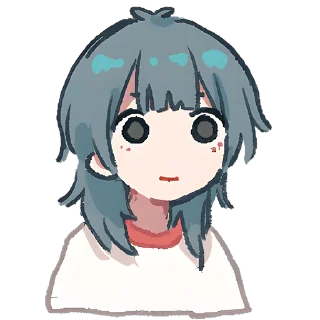 😳 emoji Медуза-тян 2 @Nyasticks Telegram sticker 7 of 41