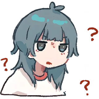 🤔 emoji Медуза-тян 2 @Nyasticks Telegram sticker 19 of 41