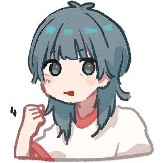 😎 emoji Медуза-тян 2 @Nyasticks Telegram sticker 5 of 41