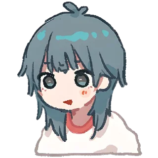 😁 emoji Медуза-тян 2 @Nyasticks Telegram sticker 10 of 41