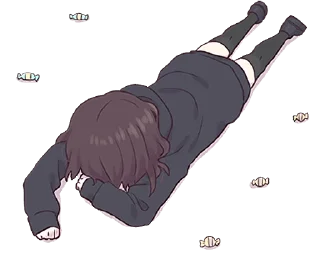 😣 emoji Menhera-chan Animation ENG :: @line_stickers Telegram sticker 16 of 48