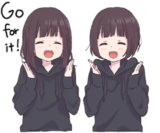 👏 emoji Menhera-chan Animation ENG :: @line_stickers Telegram sticker 13 of 48