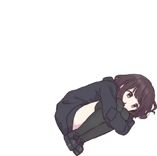 😒 emoji Menhera-chan Animation ENG :: @line_stickers Telegram sticker 15 of 48