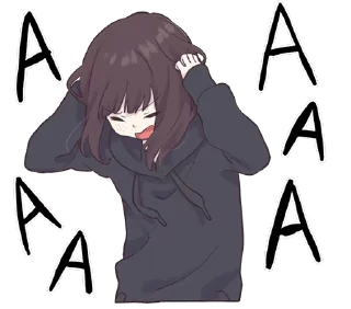 😫 emoji Menhera-chan Animation ENG :: @line_stickers Telegram sticker 20 of 48