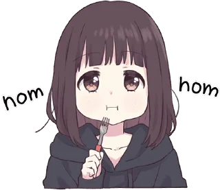 🍽️ emoji Menhera-chan Animation ENG :: @line_stickers Telegram sticker 22 of 48