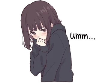 😕 emoji Menhera-chan Animation ENG :: @line_stickers Telegram sticker 9 of 48