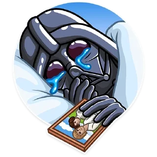 😢 emoji Дарт Вейдер|@Stickery_UA|@Vergisticks Telegram sticker 9 of 30