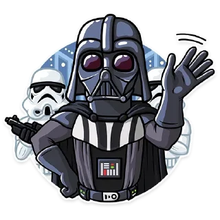 👋 emoji Дарт Вейдер|@Stickery_UA|@Vergisticks Telegram sticker 5 of 30