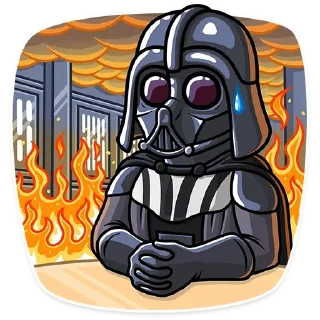 😅 emoji Дарт Вейдер|@Stickery_UA|@Vergisticks Telegram sticker 16 of 30