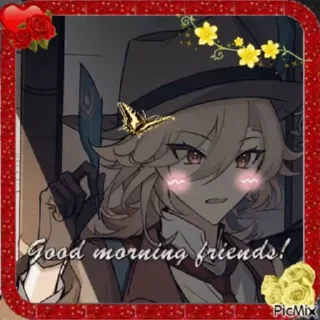 🌟 emoji good morning ☀️ genshin pack Telegram sticker 10 of 120