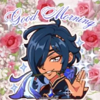 🌟 emoji good morning ☀️ genshin pack Telegram sticker 12 of 120