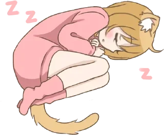 😴 emoji (_ _).｡o○ by @milunyan Telegram sticker 8 of 100