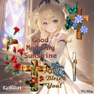 🌟 emoji good morning ☀️ genshin pack Telegram sticker 19 of 120