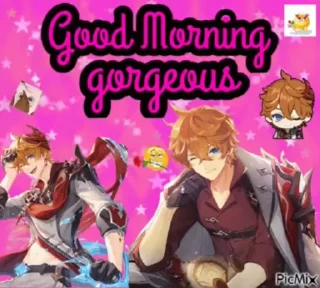 🌟 emoji good morning ☀️ genshin pack Telegram sticker 16 of 120